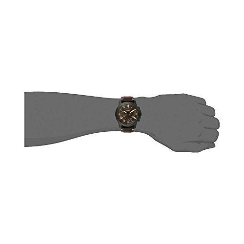 Fossil Reloj Cronógrafo para Hombre de Cuarzo con Correa en Cuero FS5088