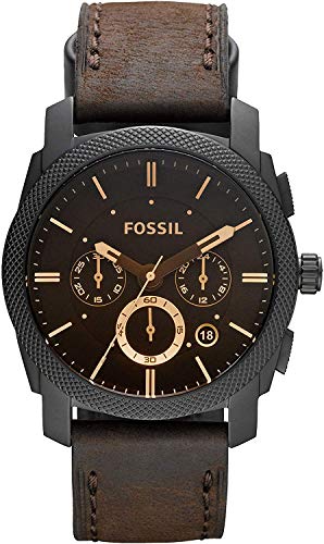 Fossil Reloj Cronógrafo para Hombre de Cuarzo con Correa en Piel FS4656