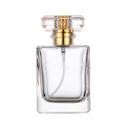 Frasco de perfume de cristal vacío de 50 ml – Atomiser rectangular