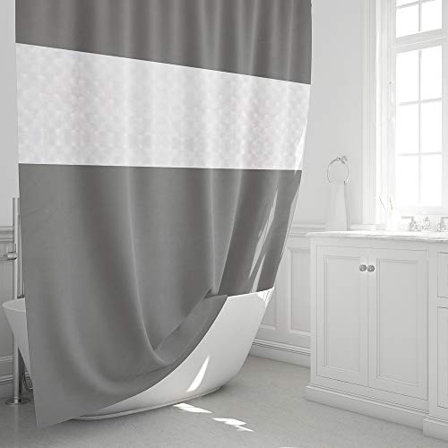 Funria Cortina Baño Impermeable Antimoho Antibacteriano Cortinas Baño EVA Cortinas de Ducha, Anillos de Cortina Incluidos, 180 X 200CM