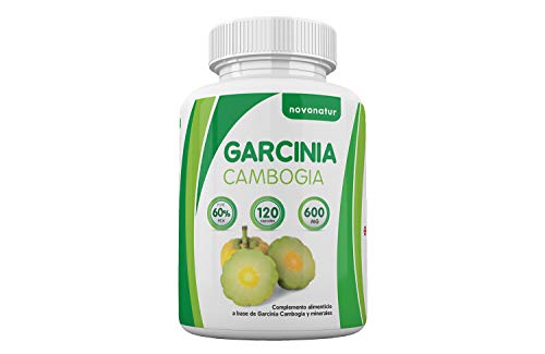 Garcinia Cambogia, 100% puro extracto de Garcinia Cambogia al 60% de HCA, 120 capsulas, supresor natural del apetito y quema grasas natural, enriquecido con Zinc y Cromo, favorece la perdida del peso