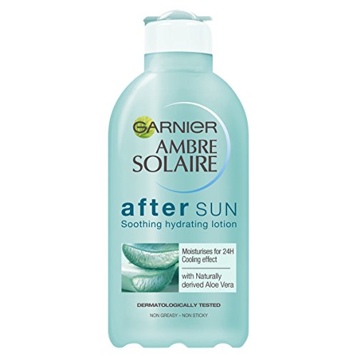 Garnier Ambre Solaire After Sun Calmante y Loción Hidratante con Aloe Vera natural derivado 200ml