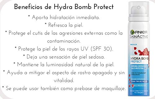 Garnier Skin Active Hydra Bomb Protect Bruma Hidratante Multi-protectora con SPF30 - 75 ml