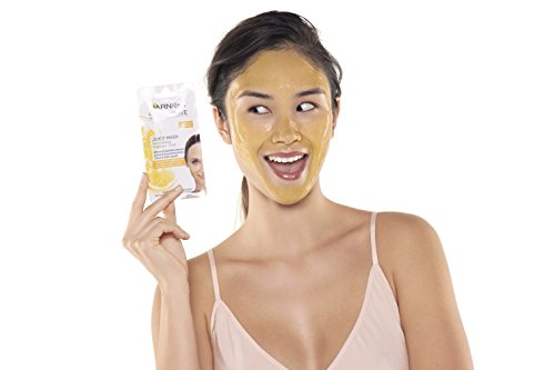 Garnier - Skin Active Rescue Mask, Mascarilla Facial Iluminadora con Limón y Activo Alisador