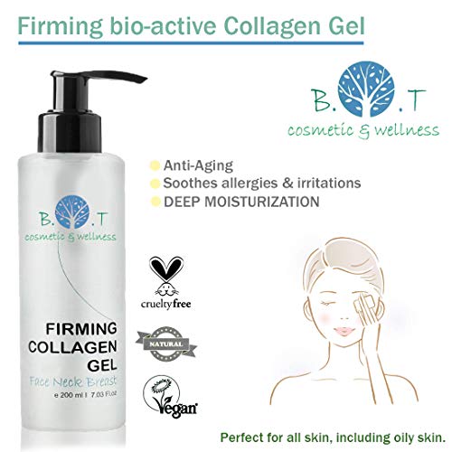 Gel de Colágeno bio-activo Corporal 200 ml- Gel Natural Anti-envejecimiento - Gel antiarrugas para regenerar la piel