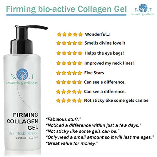 Gel de Colágeno bio-activo Corporal 200 ml- Gel Natural Anti-envejecimiento - Gel antiarrugas para regenerar la piel