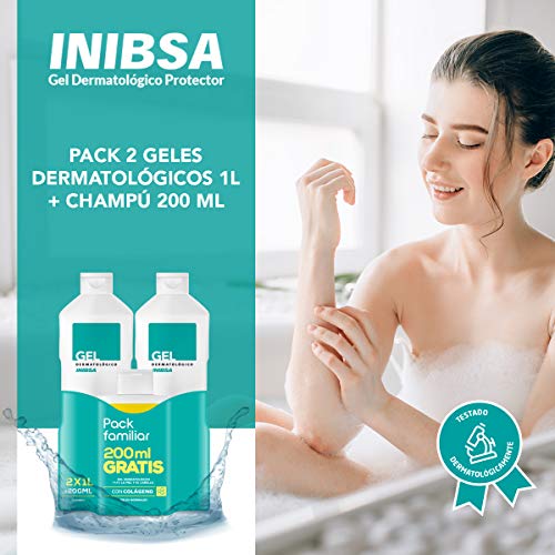 Geles Inibsa 2 Geles Dermatológicos 1000 ml + Champú 200 ml - 1 Pack