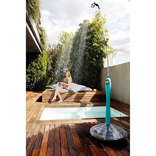 GF Garden Sunny Style Premium Solar, jardín, Ducha para Exterior, Camping, Vacaciones, Azul, 54