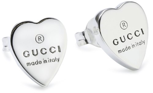 Gucci Trademark - Pendientes de plata de ley