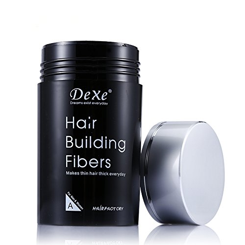 Hair Building Fibers,Fibre Construcción de pelo Fibras de Cabello Naturales,Cabello fino y Escaso para Hombres y Mujeres-Efecto Inmediato (Negro)