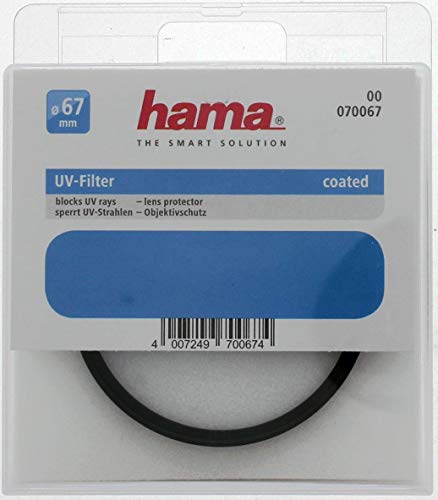 Hama 070067 - Filtro ultravioleta, color neutro, 67 mm