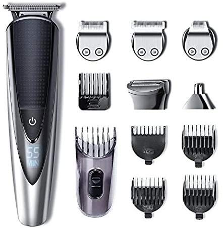 Hatteker Barbero Electrico Cortapelos Profesional Hombre Cortador Pelo Cortadora de Pelo Recargable Máquina de Afeitar Recortadora Barba y Precisión Impermeable