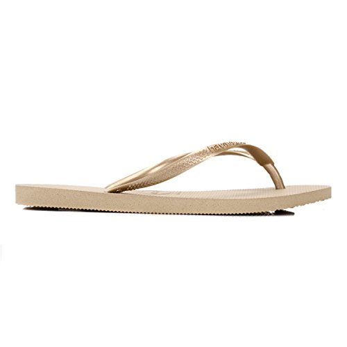 Havaianas Slim, Chanclas para Mujer, Oro (SandGrey/Light Golden), 35/36 EU