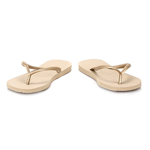 Havaianas Slim, Chanclas para Mujer, Oro (SandGrey/Light Golden), 35/36 EU