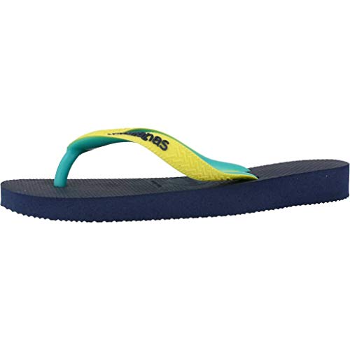 Havaianas Top Mix, Chanclas Unisex Niños, Multicolor (Navy/Neon Yellow), 29/30 EU