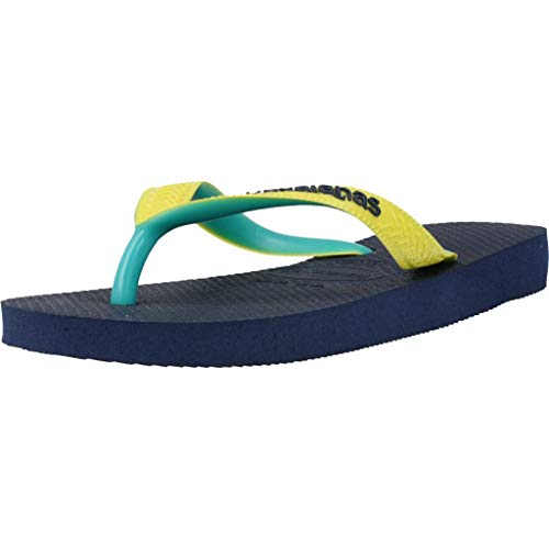 Havaianas Top Mix, Chanclas Unisex Niños, Multicolor (Navy/Neon Yellow), 29/30 EU