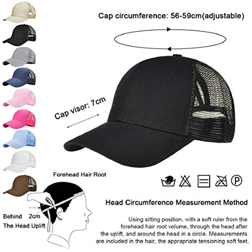 heekpek Gorra de Béisbol Casual Hats Hip-Hop Sombrero Sol al Aire Libre Tenis Deporte Golf Verano para Hombre Mujer Chico Media Tejido de Transpirable