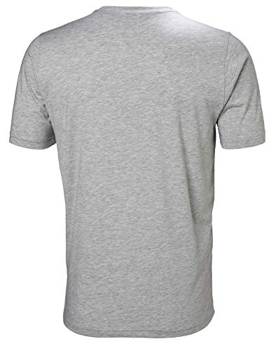 Helly Hansen HH Logo Camiseta Manga Corta, Hombre, Grey mélange, S