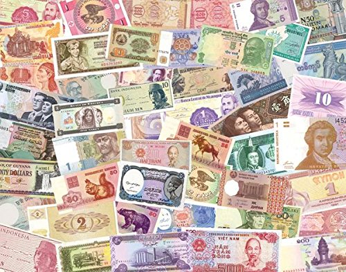 IMPACTO COLECCIONABLES Billetes del Mundo - 50 Billetes Diferentes de 34 Países