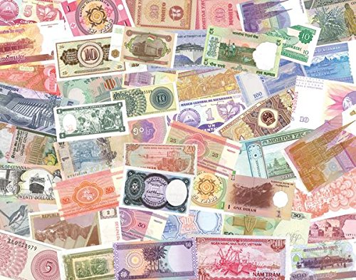 IMPACTO COLECCIONABLES Billetes del Mundo - 50 Billetes Diferentes de 34 Países