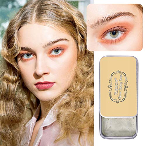 Jabón para Cejas, Soap Brows, Eyebrow Soap Kit, Gel para Jabones de Cejas en 3D Crema, Wild Eyebrow Shape Soap, Jabón para dar Forma a Las Cejas, Impermeable de Larga Duración con Cepillo