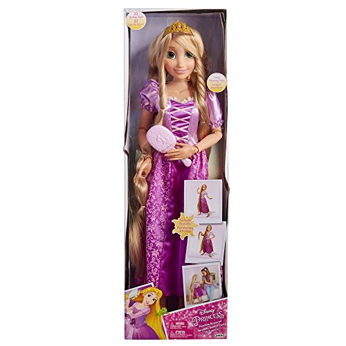 Jakks Pacific- Princesas Disney, muñeca Rapunzel tamaño Especial (80 cm), Multicolor (61773)