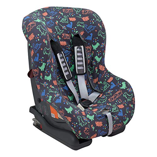 JANABEBE Funda Universal para Silla de Coche Grupo 1-2-3 Happy Dino