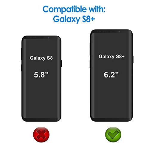 JETech Protector de Pantalla Compatible Samsung Galaxy S8 Plus S8+ (NO para S8), Alta Definición TPU, Compatible con Funda, 2 Unidades