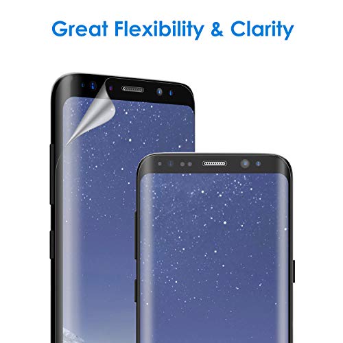 JETech Protector de Pantalla Compatible Samsung Galaxy S8 Plus S8+ (NO para S8), Alta Definición TPU, Compatible con Funda, 2 Unidades