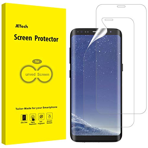 JETech Protector de Pantalla Compatible Samsung Galaxy S8 Plus S8+ (NO para S8), Alta Definición TPU, Compatible con Funda, 2 Unidades