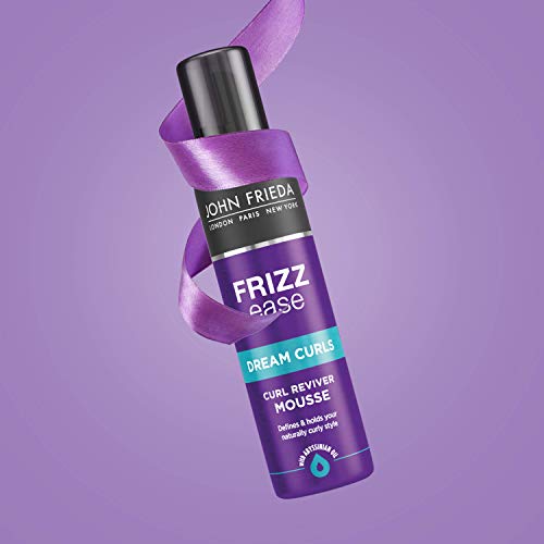 John Frieda Espuma Pelo Rizado 250ml | Pelo Encrespado | Protector Térmico | Rizos Definidos y Perfectos