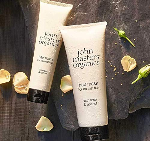 John Masters Organics Mascarilla hidratante de rosa y albaricoque