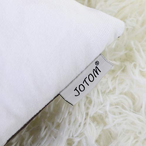 JOTOM Moderno Simple Geométrico Súper Suave Funda de Almohada para Sofá Cama Sofá Funda de cojín Fundas de Colchón Casa Decorativa 45X45 cm, Juego de 6 (Patrón Blanco y Negro)