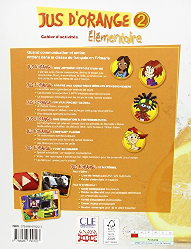 Jus d ' orange 2. Élémentaire. Cahier d ' activités. (Anaya Français) - 9788466790123