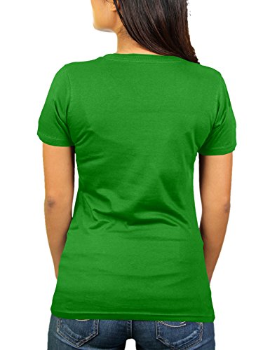 KaterLikoli Don't Panic 21 is Only Half The Truth 42 Douglas Adams - Camiseta para mujer Apple Green XXXL