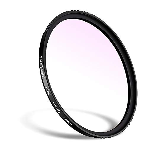 K&F Concept Filtro de Protección Ultravioleta UV 67mm con MRC Multirresistentes para Objetivo de 67mm con Funda