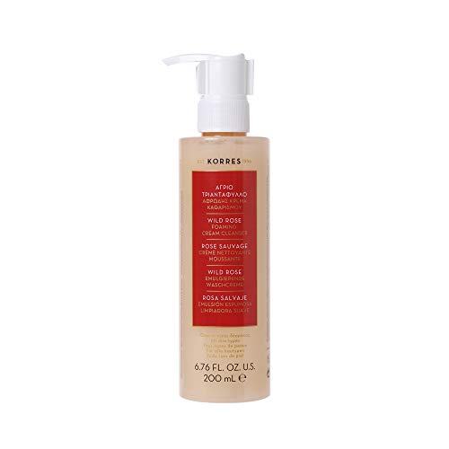 Korres Emulsión Espumosa Limpiadora Suave (Rosa Salvaje) - 200 ml.