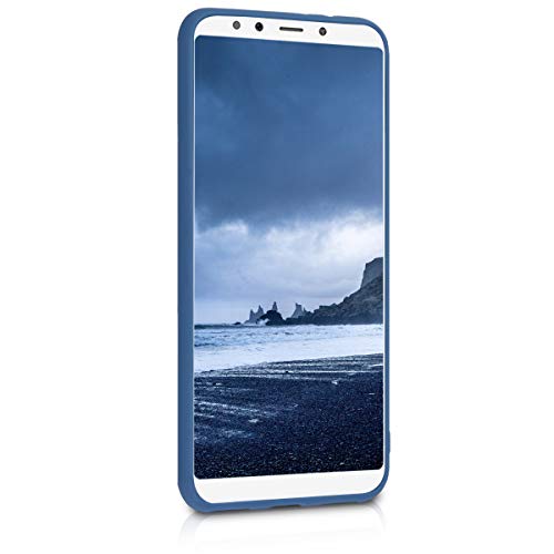 kwmobile Funda Compatible con Xiaomi Mi 6X / Mi A2 - Carcasa de TPU Silicona - Protector Trasero en Azul Marino