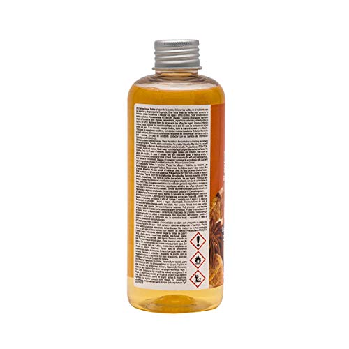 La Casa de los Aromas, Set de 6 x 250ml Ambientadores Mikado Canela Naranja para Reposición con Varillas, Difusor Líquido de Aroma Canela Naranja, Perfume Duradero para el Hogar, Baño, Casa