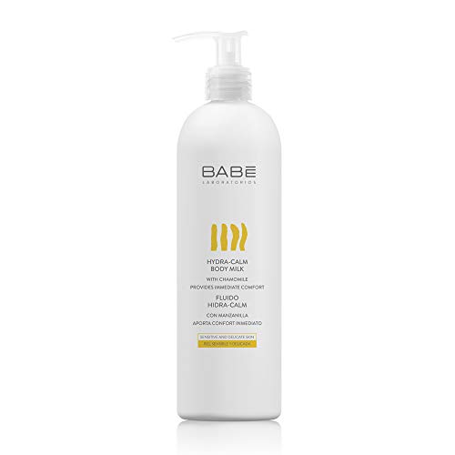 Laboratorios Babé - Fluido Corporal Hidra-Calm 500 ml, Con Aceite de Jojoba y Manteca de Karité, Hidratante, Nutritivo, Protección Epidermis, Piel Sensible y Delicada, Alivio Inmediato,