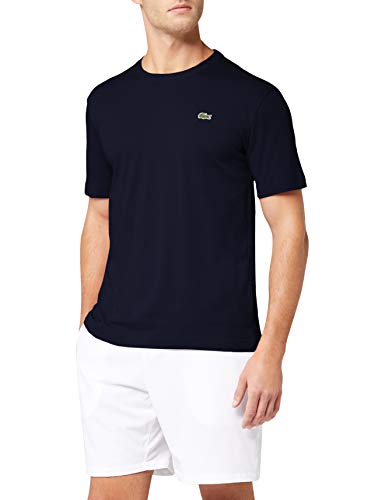 Lacoste TH7618, Camiseta para Hombre, Azul (Marine), Small (Talla del fabricante: 3)