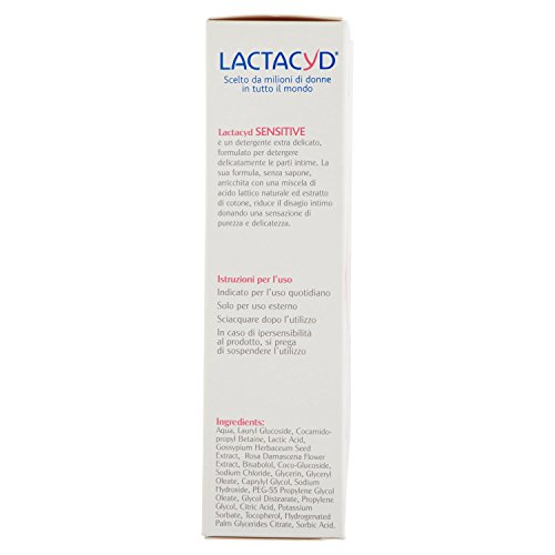 Lactacyd Sensitive – Jabón íntimo, 200 ml