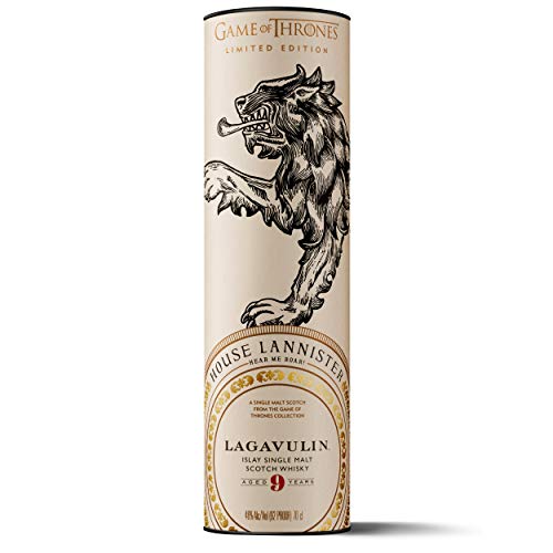 Lagavulin - Whisky Scotch Islay Single Malt, Edición Limitada Juego de Tronos: Casa Lannister, 700 ml