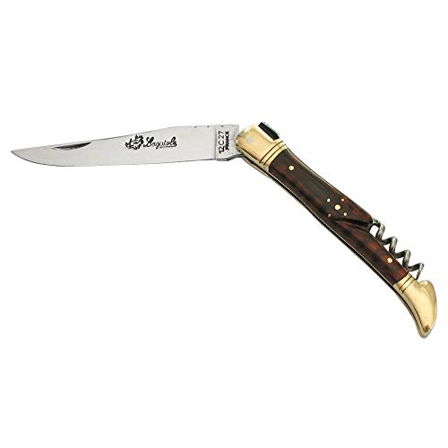 Laguiole Actiforge – Cuchillo Laguiole madera de amourette – francesa artesanal, 11 cm