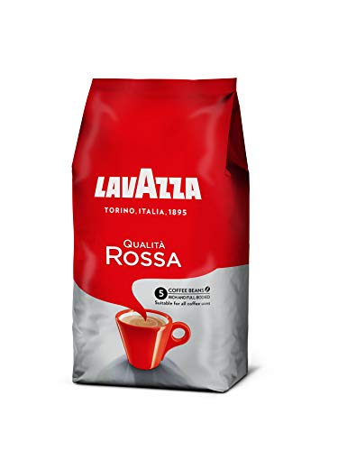 Lavazza Café en Grano Espresso Qualità Rossa, Paquete de 1 Kg