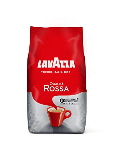 Lavazza Café en Grano Espresso Qualità Rossa, Paquete de 1 Kg