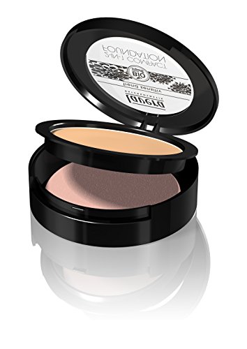 lavera Maquillaje fluido compacto 2in1 -Honey03- vegano - cosméticos naturales 100% certificados - 10 gr