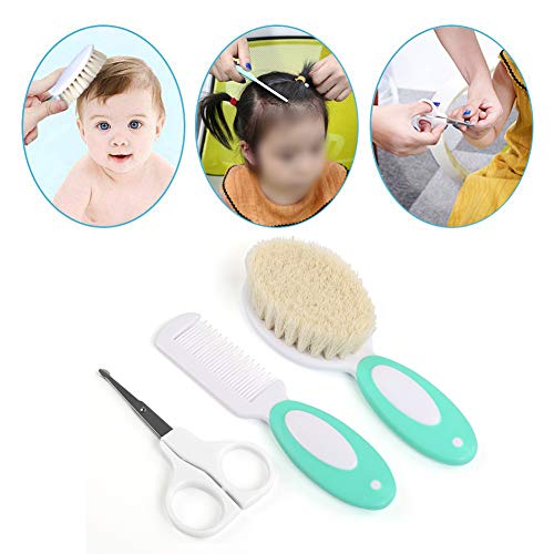 LEADSTAR Set para el Cuidado del Bebé, 8 Unids Cuidado de Aseo Bebé Cuidado Profundo Kit de Cuidado de la Salud Seguro Infantil Enfermera Diaria Herramienta Cepillo de Pelo Tijeras de Uñas