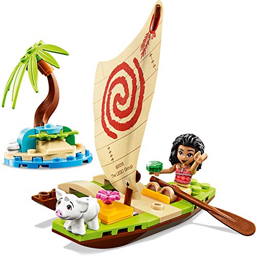 LEGO Disney Princess - Aventura Oceánica de Vaiana Juguete de Construcción Creativo de la Película, con Muñecas de Vaiana y Púa, Contiene una Canoa y otros Elementos, a Partir de 6 Años (43170)