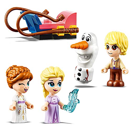 LEGO Disney Princess - Cuentos e Historias: Anna y Elsa, Juguete de Frozen 2, Castillo de Arandelle, con Mini Muñecas de Película Elsa, Ana, Olaf y Kristoff, a Partir de 5 Años (43175)